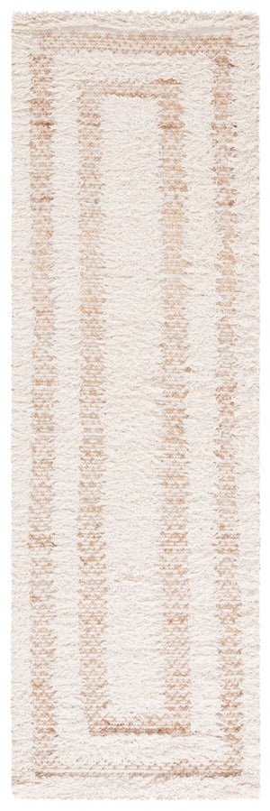 Natura 721 Hand Loomed 65% Wool, 25% Jute, 10% Cotton Contemporary Rug Ivory / Natural 65% Wool, 25% Jute, 10% Cotton NAT721A-8
