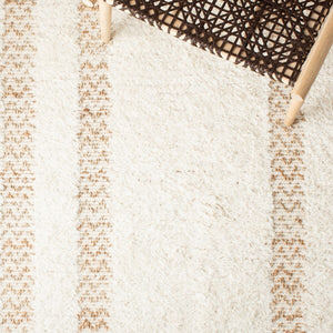 Natura 721 Hand Loomed 65% Wool, 25% Jute, 10% Cotton Contemporary Rug Ivory / Natural 65% Wool, 25% Jute, 10% Cotton NAT721A-8