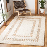 Natura 721 Hand Loomed 65% Wool, 25% Jute, 10% Cotton Contemporary Rug Ivory / Natural 65% Wool, 25% Jute, 10% Cotton NAT721A-8