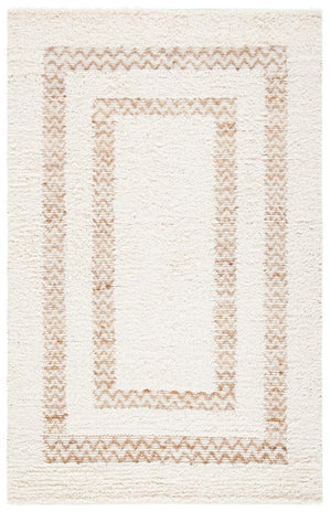 Natura 721 Hand Loomed 65% Wool, 25% Jute, 10% Cotton Contemporary Rug Ivory / Natural 65% Wool, 25% Jute, 10% Cotton NAT721A-8