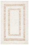 Natura 721 Hand Loomed 65% Wool, 25% Jute, 10% Cotton Contemporary Rug Ivory / Natural 65% Wool, 25% Jute, 10% Cotton NAT721A-8