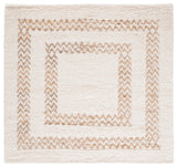 Natura 721 Hand Loomed 65% Wool, 25% Jute, 10% Cotton Contemporary Rug Ivory / Natural 65% Wool, 25% Jute, 10% Cotton NAT721A-8