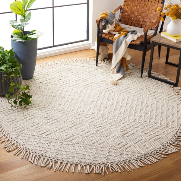 Safavieh Natura 852 Hand Loomed Wool Bohemian Rug NAT852B-8SQ