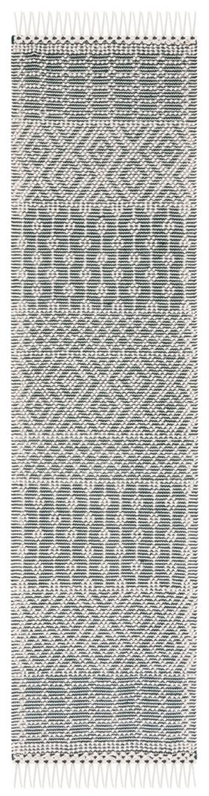 Natura 852 Hand Loomed 100% Wool Pile Bohemian Rug Green 100% Wool Pile NAT852Y-4