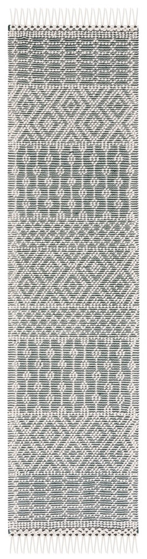 Natura 852 Hand Loomed 100% Wool Pile Bohemian Rug Green 100% Wool Pile NAT852Y-4