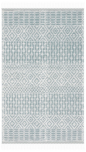 Natura 852 Hand Loomed 100% Wool Pile Bohemian Rug Green 100% Wool Pile NAT852Y-4