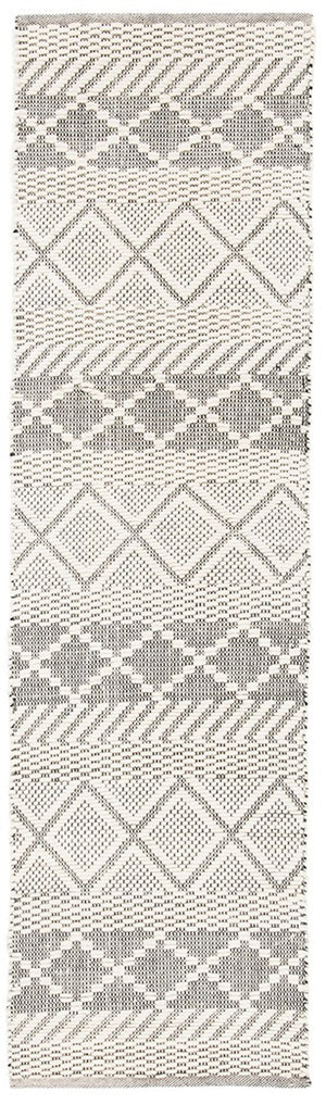 Natura 854 Bohemian Hand Woven 100% Wool Pile Rug Ivory