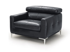 VIG Furniture Divani Casa Natalia - Modern Black Leather Chair VGKK1281X-BLK-CH