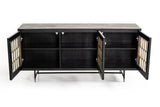 VIG Furniture Modrest Natalie Modern Black Acacia & Antique Brass Buffet VGLBGATS-SB167-02