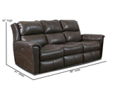 Southern Motion Shimmer 353-61P Transitional  Power Headrest Reclining Sofa with USB Ports 353-61P 957-18