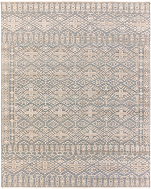 Nobility NBI-2304 Traditional Wool, Viscose Rug NBI2304-810 Medium Gray, Khaki, Camel 65% Wool, 35% Viscose 8' x 10'