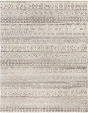 Nobility NBI-2305 Global Wool, Viscose Rug NBI2305-810 Camel, Ivory, Light Gray, Dark Brown, Charcoal, White, Medium Gray 65% Wool, 35% Viscose 8' x 10'