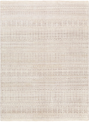 Nobility NBI-2307 Global Wool, Polyester, Viscose Rug NBI2307-81012 Charcoal, Camel, Light Gray, Ivory, Taupe 60% Wool, 20% Polyester, 20% Viscose 8'10" x 12'