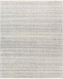 Nobility NBI-2310 Global Wool, Polyester, Viscose Rug NBI2310-81012 Light Gray, Cream, Medium Gray, Dark Blue 60% Wool, 20% Polyester, 20% Viscose 8'10" x 12'
