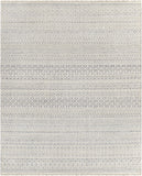 Nobility NBI-2310 Global Wool, Polyester, Viscose Rug NBI2310-810 Light Gray, Cream, Medium Gray, Dark Blue 60% Wool, 20% Polyester, 20% Viscose 8' x 10'