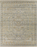 Nobility NBI-2314 Traditional Wool, Viscose Rug NBI2314-81012 Khaki, Charcoal, Medium Gray, Wheat, Light Gray 60% Wool, 40% Viscose 8'10" x 12'