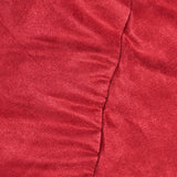 Barry Traditional 4 Foot Suede Bean Bag (Cover Only), Chinese Red Noble House