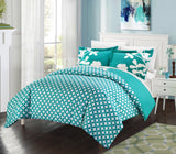 Calla Lily Turquoise Queen 3pc Duvet Set