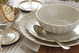 French Perle Scallop 4-Piece Place Setting