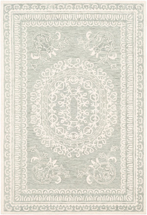 Newcastle NCS-2306 Traditional Wool Rug NCS2306-912 Seafoam, Sage, Cream 100% Wool 9' x 12'