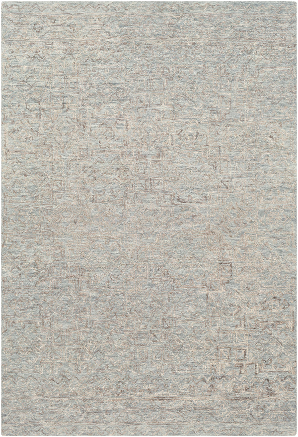 Newcastle NCS-2310 Global Wool Rug NCS2310-912 Seafoam, Teal, Sage, Taupe, Light Gray 100% Wool 9' x 12'