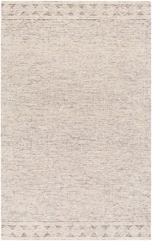 Newcastle NCS-2313 Modern Wool Rug NCS2313-912 Cream, Taupe, Charcoal 100% Wool 9' x 12'