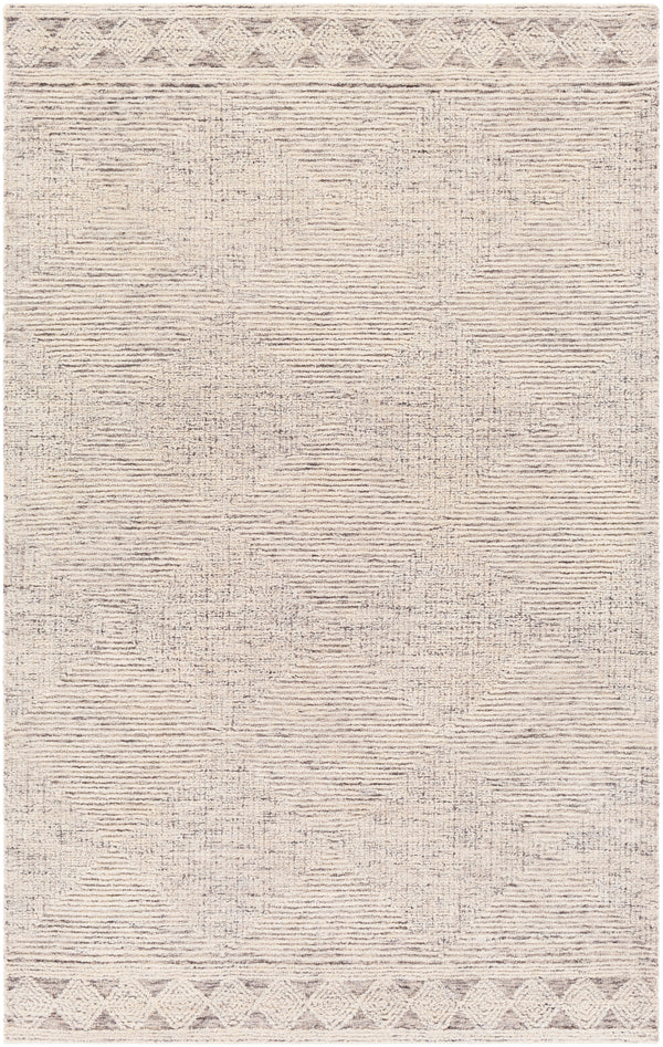 Newcastle NCS-2313 Modern Wool Rug NCS2313-912 Cream, Taupe, Charcoal 100% Wool 9' x 12'