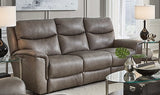 Ovation 343-78P WC Transitional Power Headrest Reclining Console Loveseat with Hidden Console Charging and USB ports [Made to Order - 2 Week Build Time]