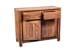 Porter Designs Urban Solid Sheesham Wood 2 Drawer Contemporary Sideboard Natural 07-117-20-1422