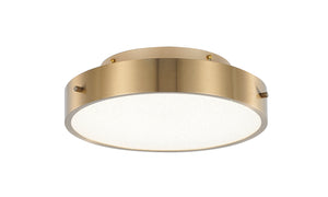 Bethel Brass LED Flush Mount in Metal & Acrylic