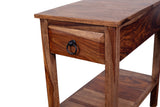 Porter Designs Sheesham Accents Solid Wood Natural End Table Brown 05-116-07-PDU08H