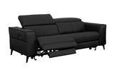 VIG Furniture Divani Casa Nella - Modern Black Leather Loveseat w/ Electric Recliners VGKNE9193-BLK-3S