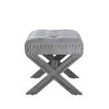 Keila Grey Ottoman