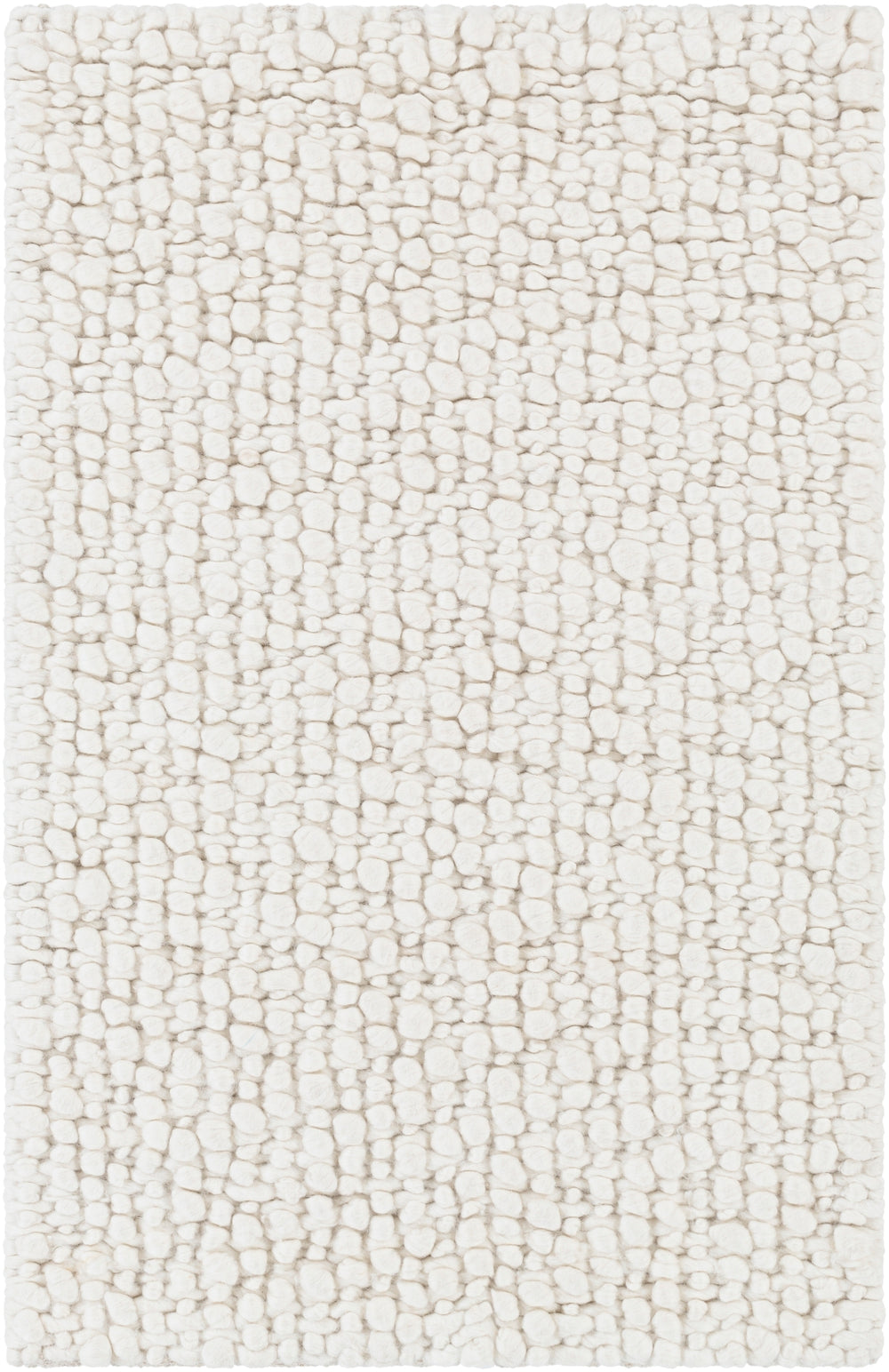 Neravan NER-1003 Modern Wool Rug NER1003-810 Cream 100% Wool 8' x 10'
