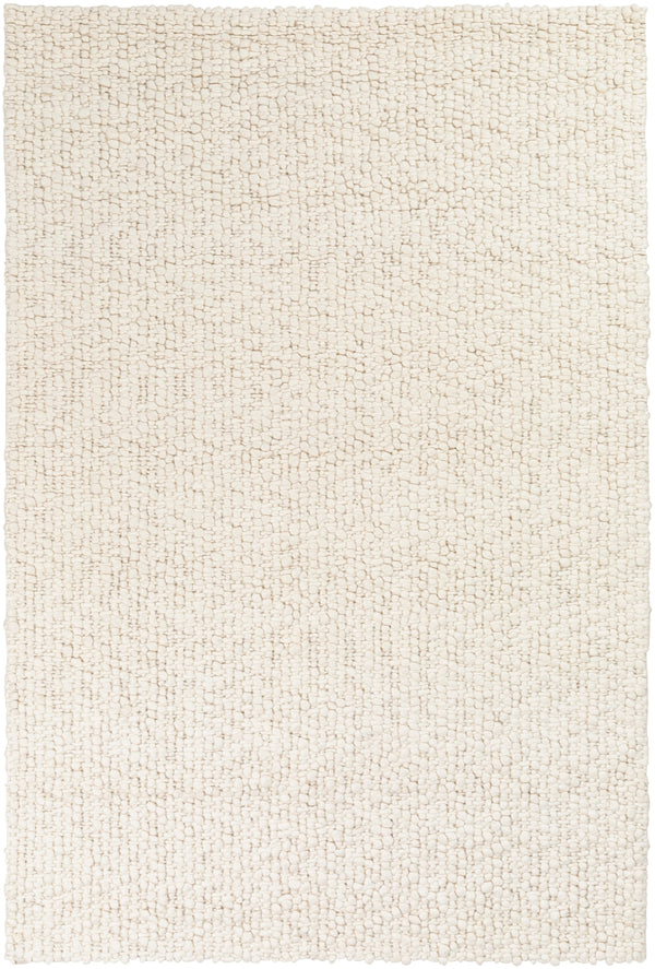 Neravan NER-1003 Modern Wool Rug NER1003-576 Cream 100% Wool 5' x 7'6"