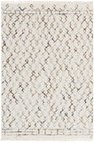 Nettie NET-1001 Global Wool, Viscose Rug NET1001-810 Cream, Mustard, Dark Brown, Black, Light Gray 80% Wool, 20% Viscose 8' x 10'