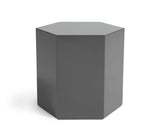 VIG Furniture Modrest Newmont - Modern Medium Light Grey High Gloss End Table VGBB-MND-CT34-GRY