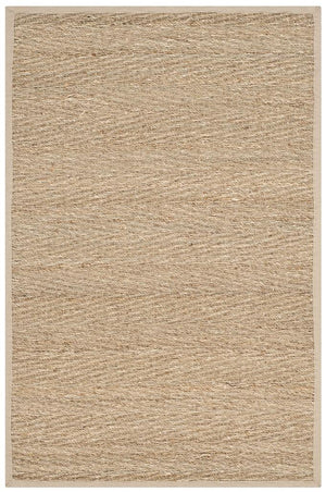 Natural Fiber Nf115  Power Loomed Seagrass Rug Natural / Beige