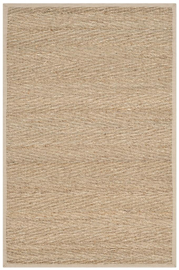 Natural Fiber Nf115  Power Loomed Seagrass Rug Natural / Beige
