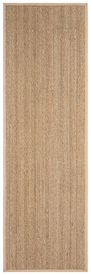 Natural Fiber Nf115  Power Loomed Seagrass Rug Natural / Beige