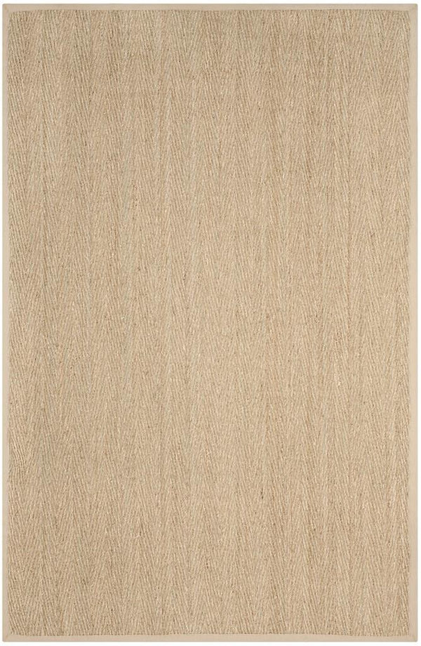 Natural Fiber Nf115  Power Loomed Seagrass Rug Natural / Beige