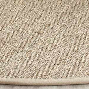 Natural Fiber Nf115  Power Loomed Seagrass Rug Natural / Beige