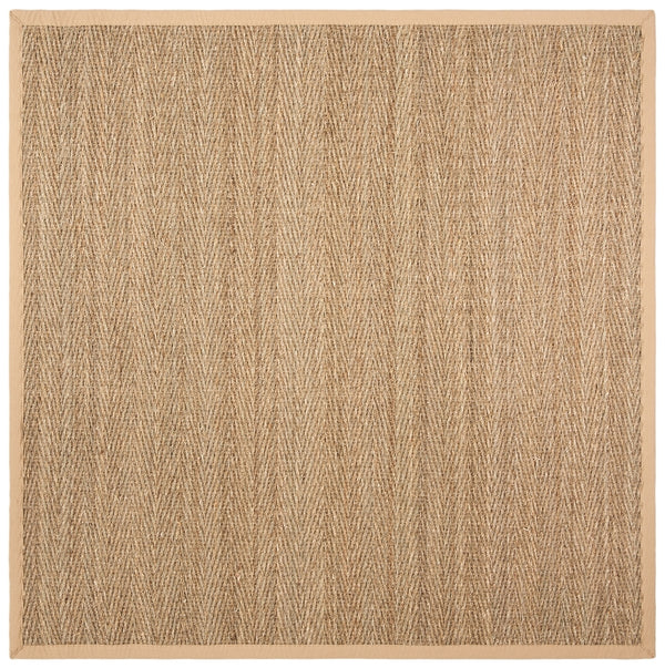 Natural Fiber Nf115  Power Loomed Seagrass Rug Natural / Beige
