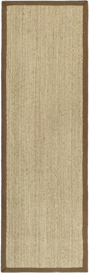 Natural Fiber Nf115  Power Loomed Seagrass Rug Natural / Brown