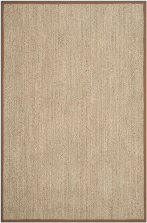 Natural Fiber Nf115  Power Loomed Seagrass Rug Natural / Brown