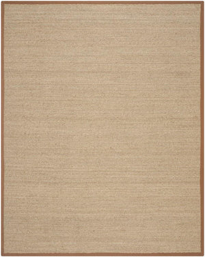Natural Fiber Nf115  Power Loomed Seagrass Rug Natural / Brown