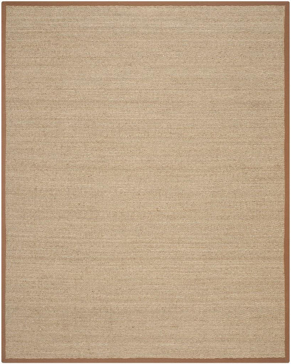 Natural Fiber Nf115  Power Loomed Seagrass Rug Natural / Brown