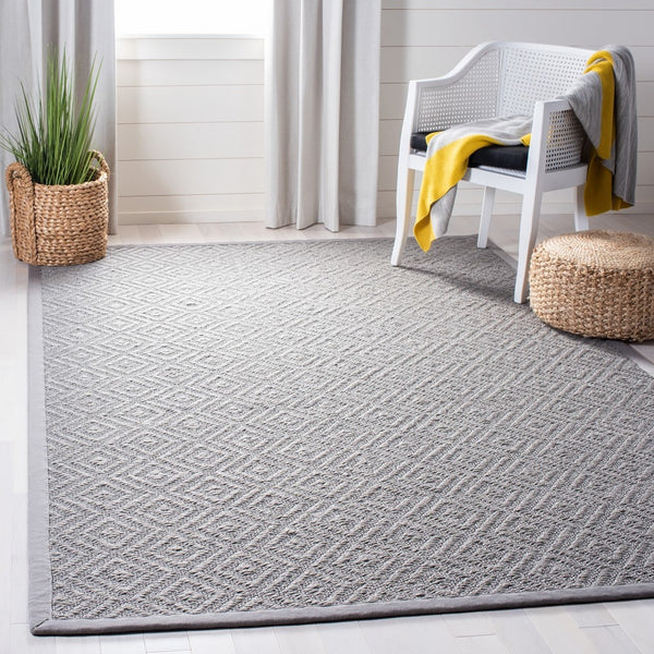 Safavieh Natural Fiber 154 Power Loomed 100% Sisal Pile Rug NF154B-8SQ