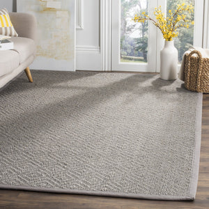Safavieh Natural Fiber 154 Power Loomed 100% Sisal Pile Rug NF154B-8SQ