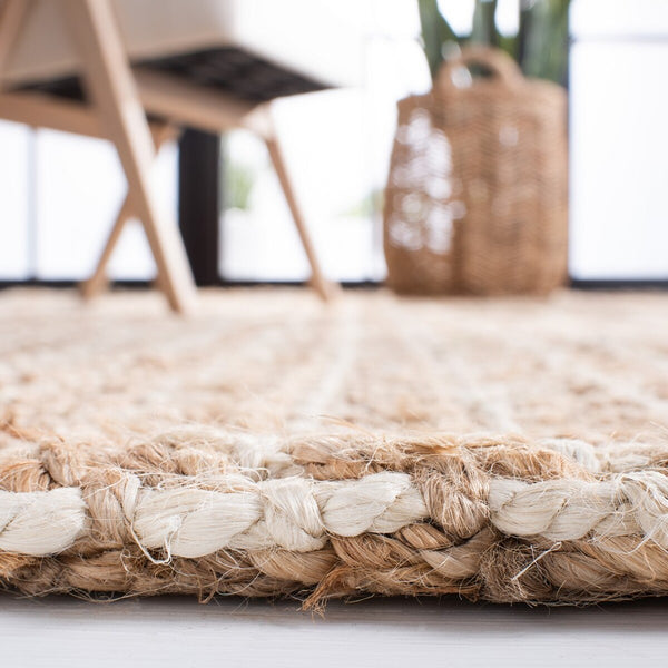 Natural Fiber 187 Contemporary Hand Loomed 100% Jute Rug Natural